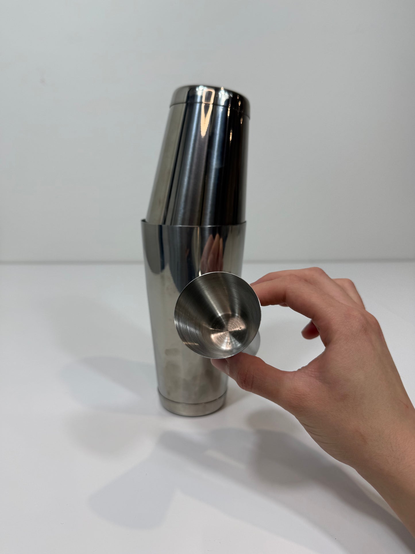 Stainless Steel Shaker + Strainer & Jigger