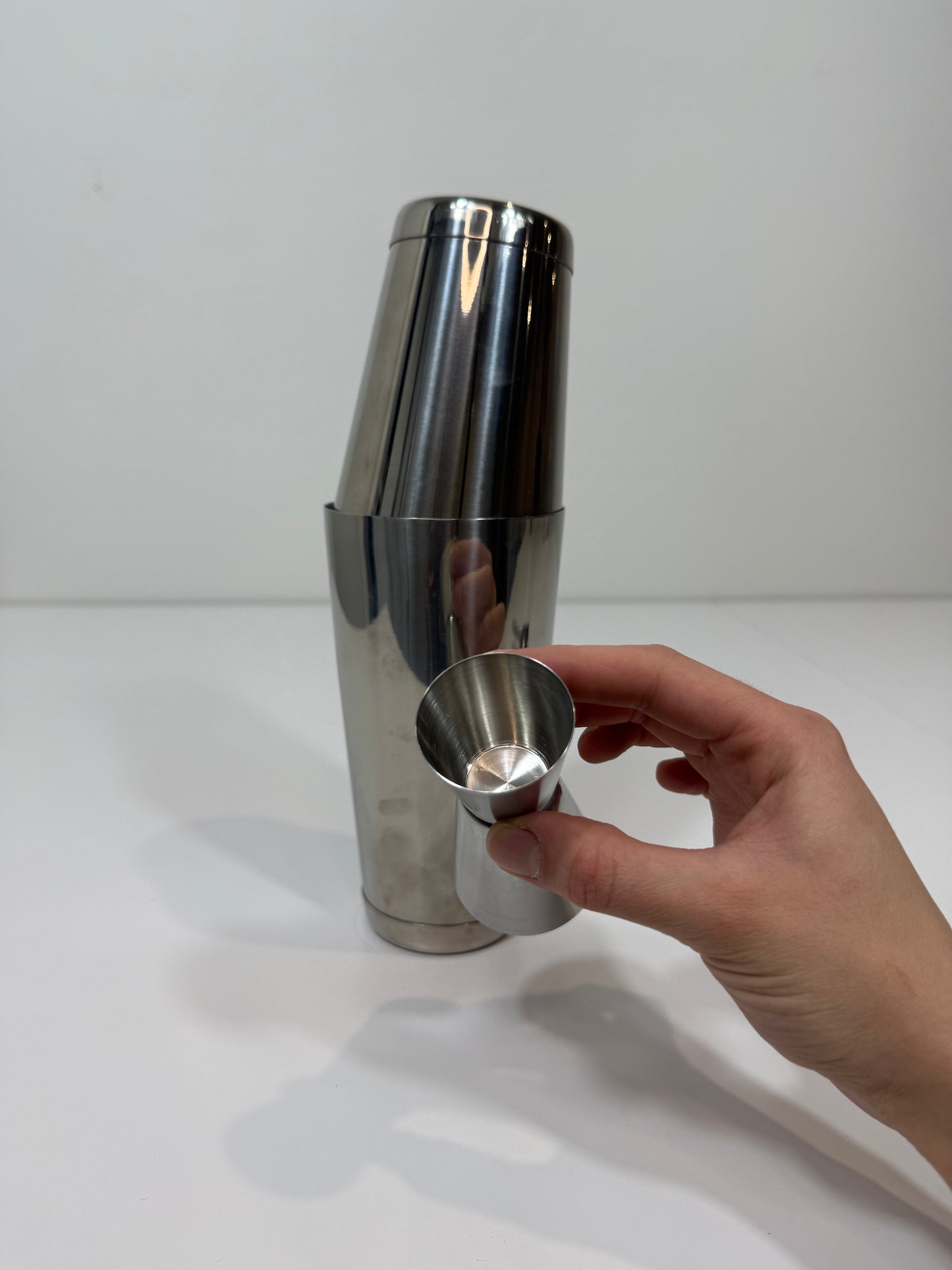 Stainless Steel Shaker + Strainer & Jigger