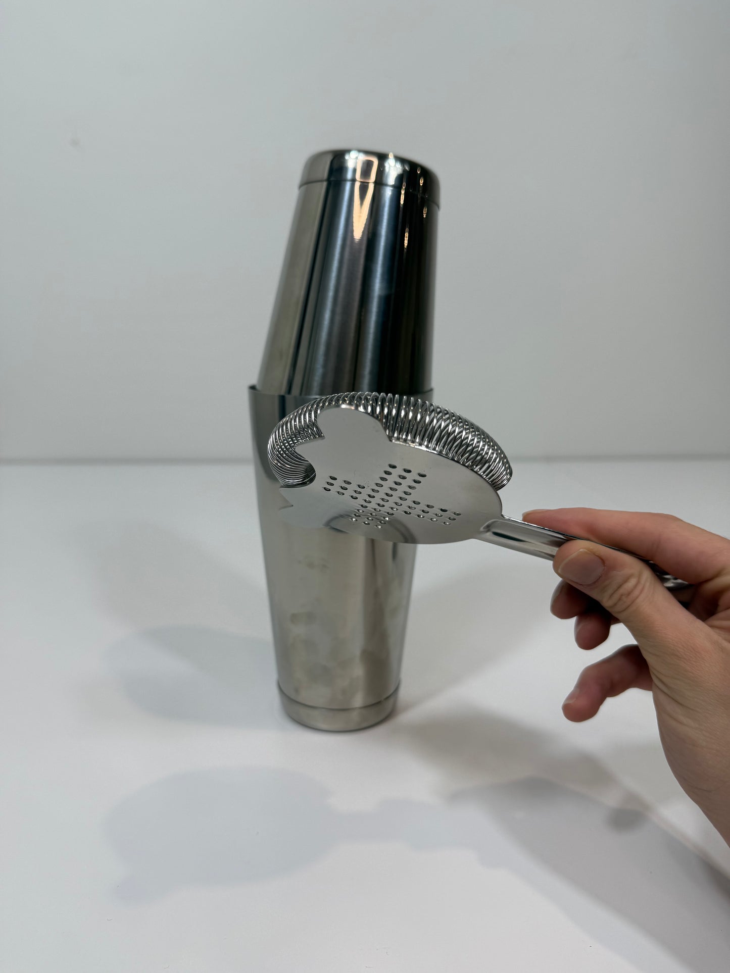 Stainless Steel Shaker + Strainer & Jigger