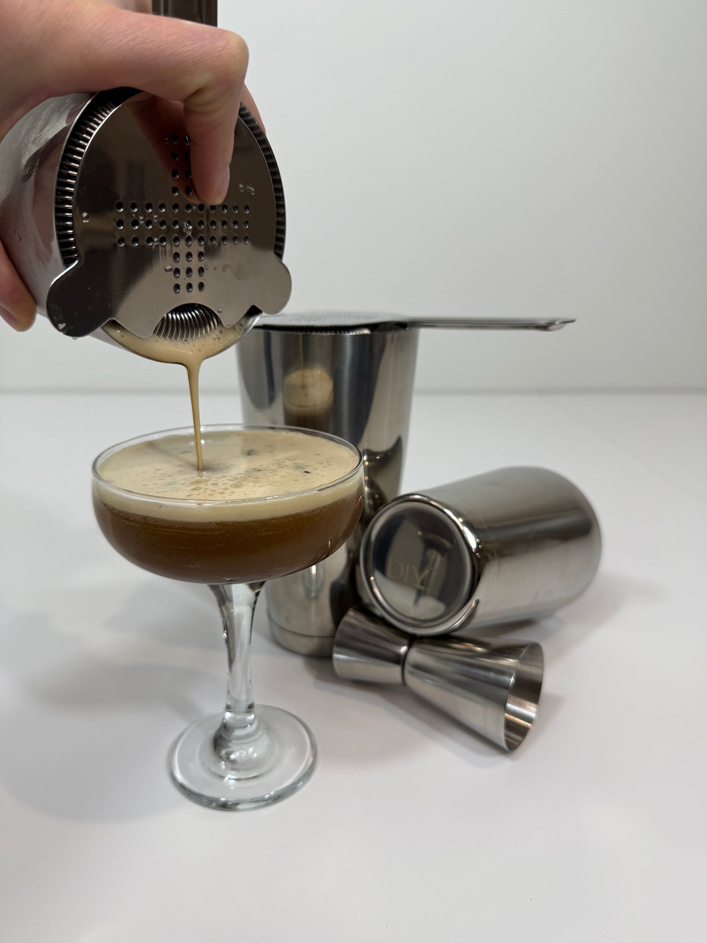 Stainless Steel Shaker + Strainer & Jigger